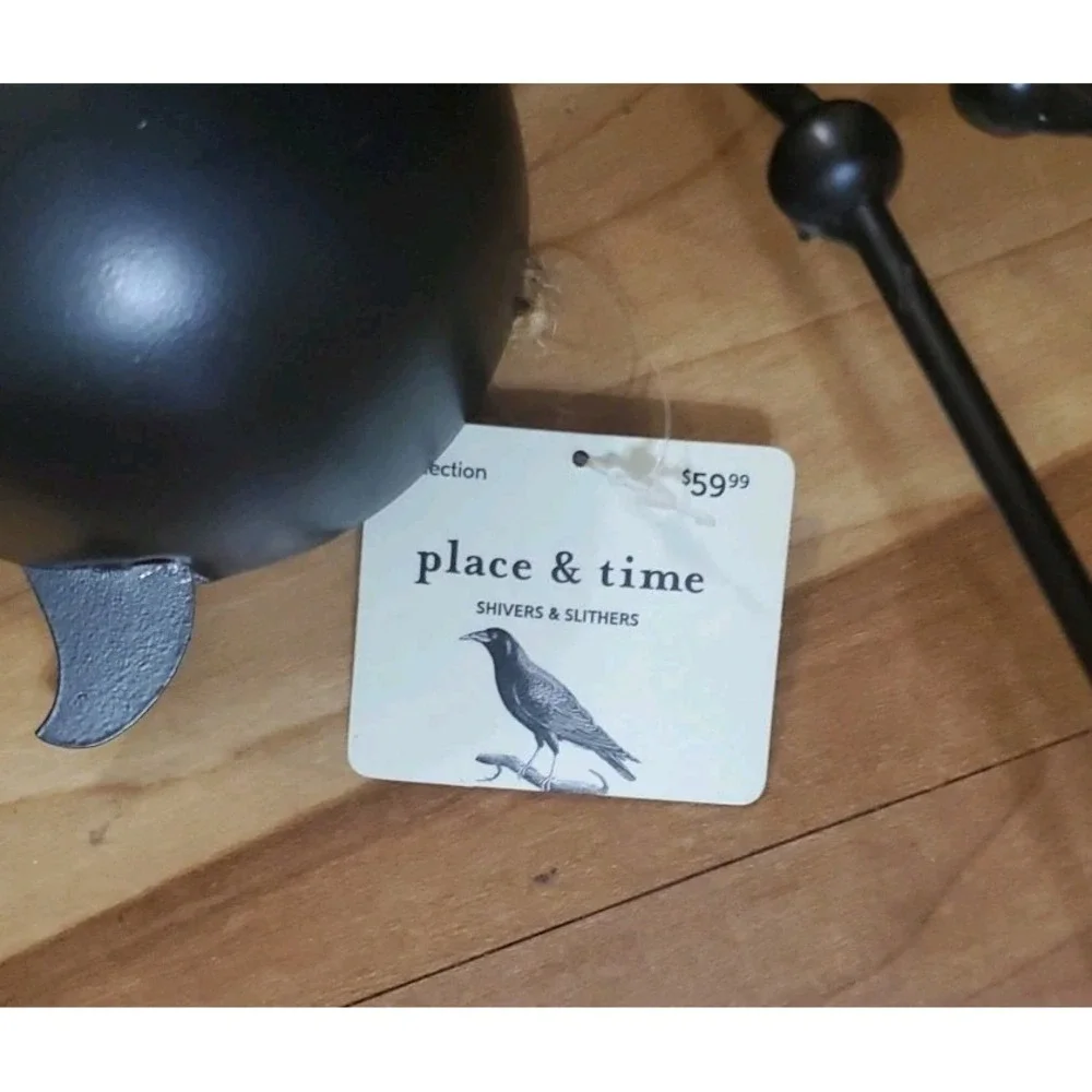 Place & Time Halloween Spooky Spider Mirror Goth Chic Decor‎ READ